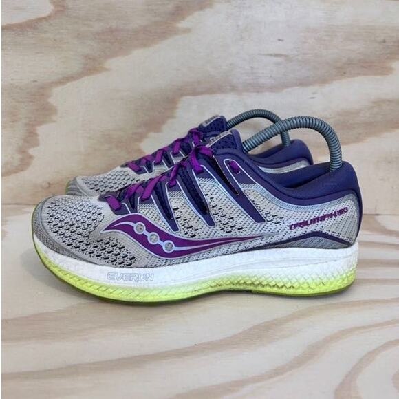 Saucony - Triumph 150 - Running Shoes - Gray/Purple - Women's - 8.5 - S10462-3 - Picture 3 of 9
